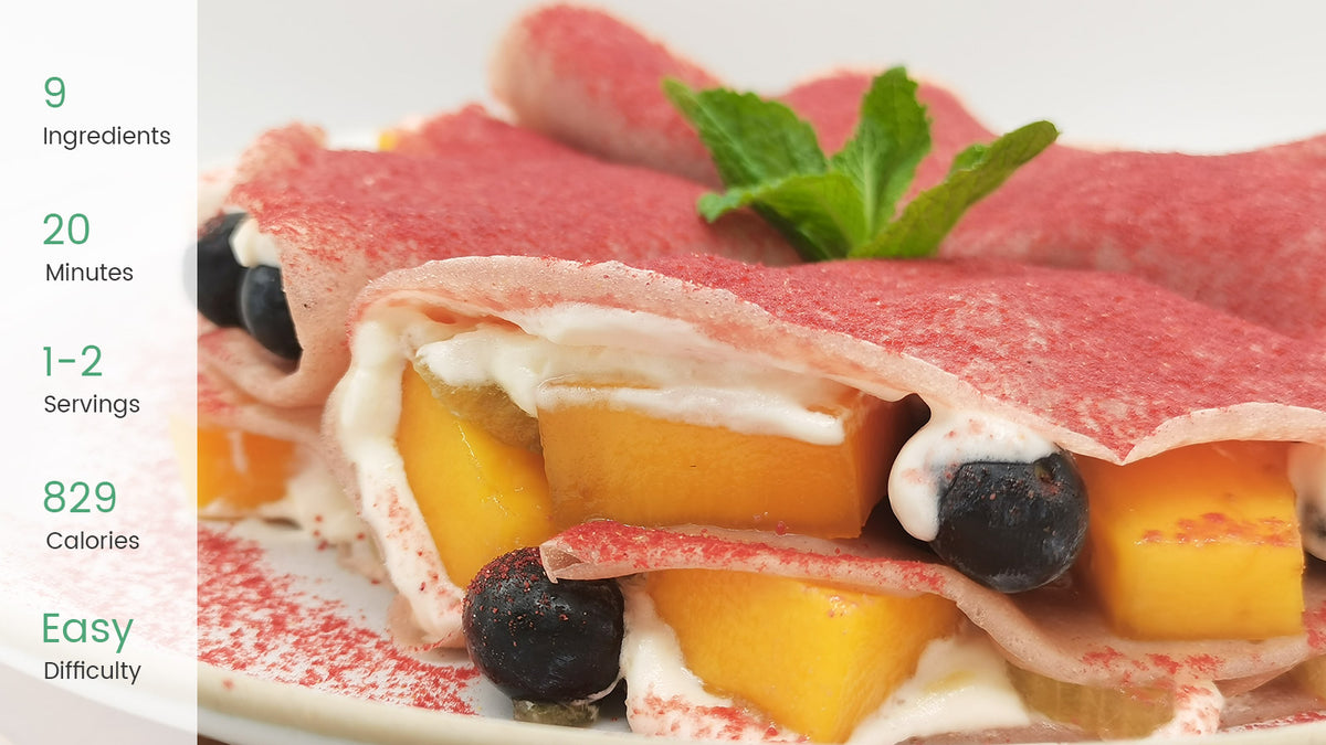 Strawberry Flavored Fruit Crepe-KOOC's Recipes – KOOC Official