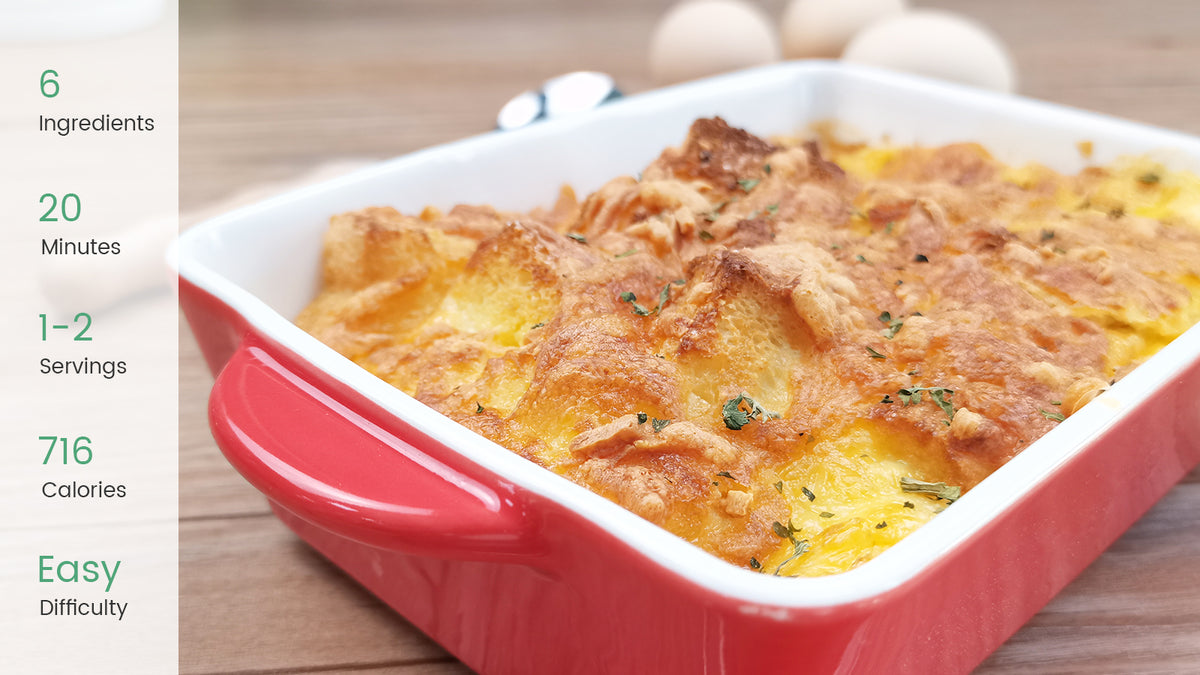 Easy Cheesy Bread Pudding - KOOC's Recipes – KOOC Official
