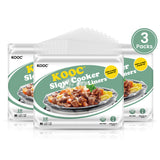 Load image into Gallery viewer, KOOC Slow Cooker Liners 11x17 inch 30 count Middle Size Disposable Pot Liners Cooking Bags Fit 2QT to 3QT Pot BPA Free Fresh Locking Seal Design