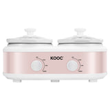 Load image into Gallery viewer, KOOC Dual Pot Slow Cooker