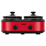 Load image into Gallery viewer, KOOC Dual Pot Slow Cooker
