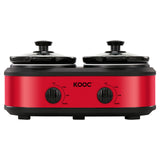 Load image into Gallery viewer, KOOC Dual Pot Slow Cooker