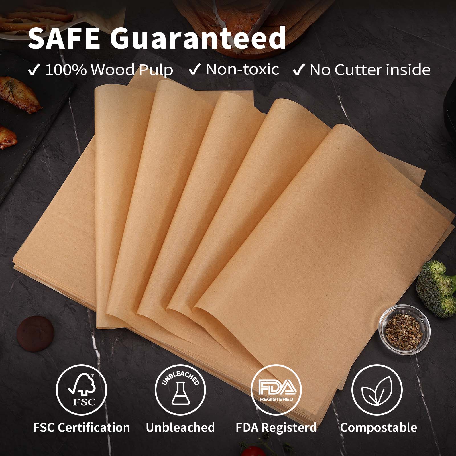 KOOC Premium 12x16 Inch Parchment Paper Sheets（100-Pack） – KOOC Official