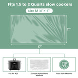 Load image into Gallery viewer, KOOC - Premium Disposable Slow Cooker Liners, M Size Fit 1.5 to 3 Quart, 2 Packs
