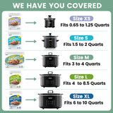 Load image into Gallery viewer, KOOC - Premium Disposable Slow Cooker Liners, M Size Fit 1.5 to 3 Quart, 2 Packs