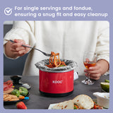 Load image into Gallery viewer, KOOC Slow Cooker Liners, 10 Count Small Size Disposable Slow Cooker Liners Plastic Bags Fit 0.65QT-1.25QT for Slow Cooker, Fresh Locking Seal Design, BPA Free, 8&quot;x 11&quot;, 10 Liners