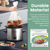 Load image into Gallery viewer, KOOC - Premium Disposable Slow Cooker Liners, M Size Fit 1.5 to 3 Quart, 2 Packs