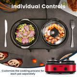 Load image into Gallery viewer, KOOC Dual Pot Slow Cooker