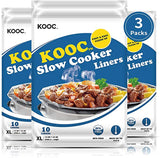 Load image into Gallery viewer, KOOC - Premium Disposable Slow Cooker Liners, XL Size Fit 6 to 10 Quart, 3 Packs