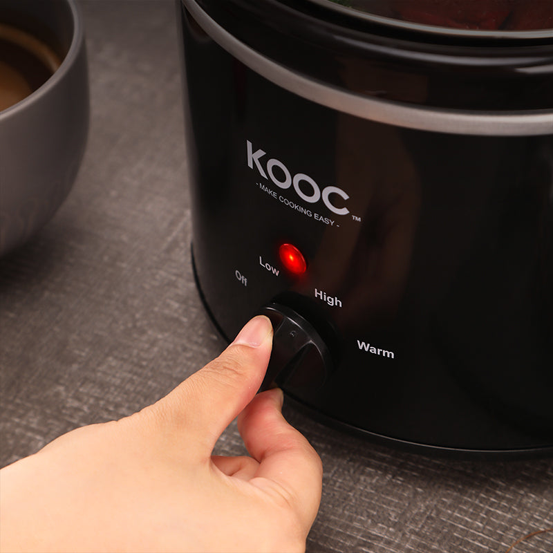 KOOC - Small Slow Cooker - 2 Quart, Red, with Free Liners – KOOC