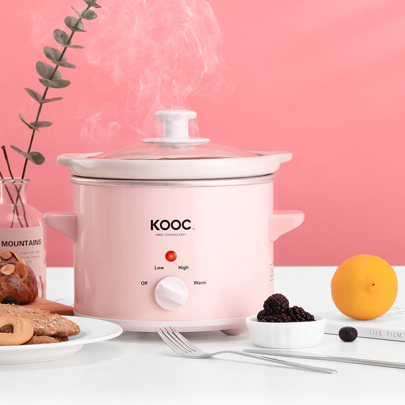 KOOC - Premium Programmable Slow Cooker - 8.5 Quart, with Free Liners