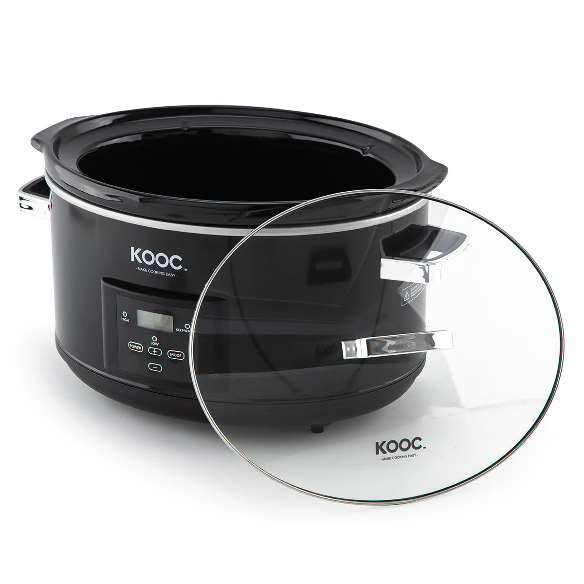 KOOC - Small Slow Cooker - 2 Quart, Black, with Free Liners – KOOC Official