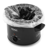 Load image into Gallery viewer, KOOC - Small Slow Cooker - 2 Quart, Black, with Free Liners
