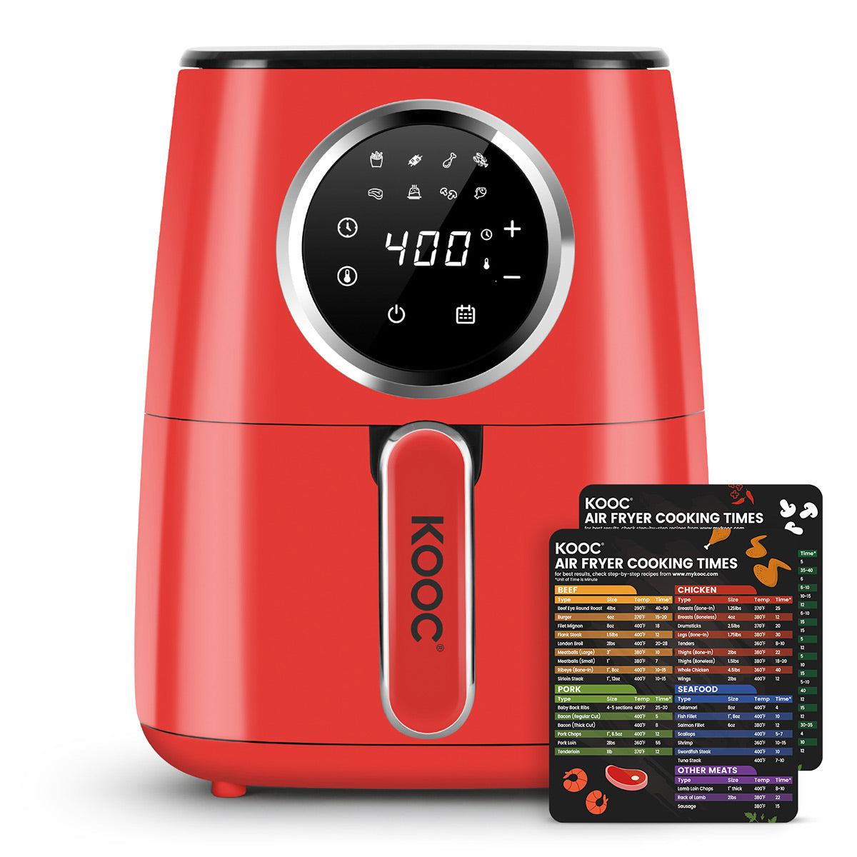 KOOC - Air Fryer Recipe Magnetic Cheat Sheet