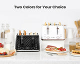 Load image into Gallery viewer, KOOC - Premium Large Toaster, 4 Slice, Black