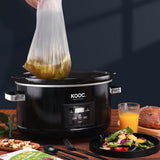 Load image into Gallery viewer, KOOC - Premium Programmable Slow Cooker - 8.5 Quart, with Free Liners