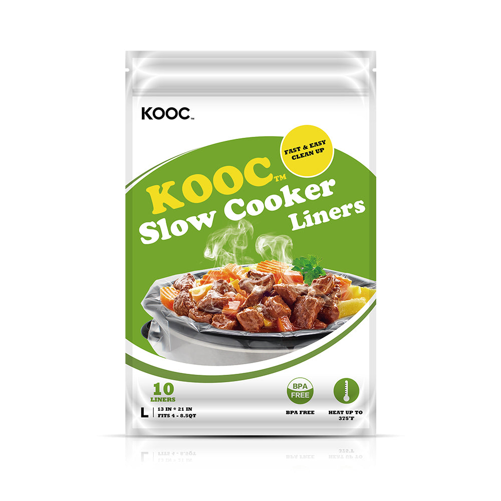 KOOC - Premium Disposable Slow Cooker Liners, XL Size Fit 6 to 10 Quart, 3  Packs