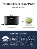 Load image into Gallery viewer, KOOC - Premium Programmable Slow Cooker - 8.5 Quart, with Free Liners