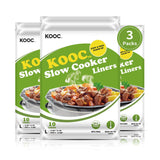 Load image into Gallery viewer, KOOC - Premium Disposable Slow Cooker Liners, L Size Fit 4 to 8.5 Quart, 3 Packs