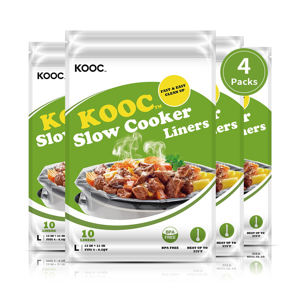 KOOC - Small Slow Cooker - 2 Quart, Black, with Free Liners – KOOC Official