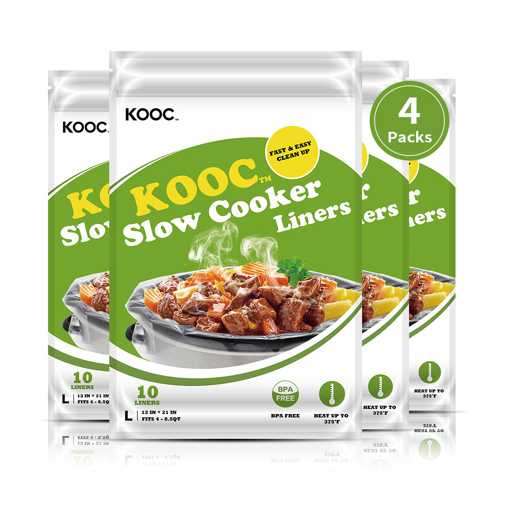 KOOC - Premium Disposable Slow Cooker Liners, L Size Fit 4 to 8.5 Quar –  KOOC Official