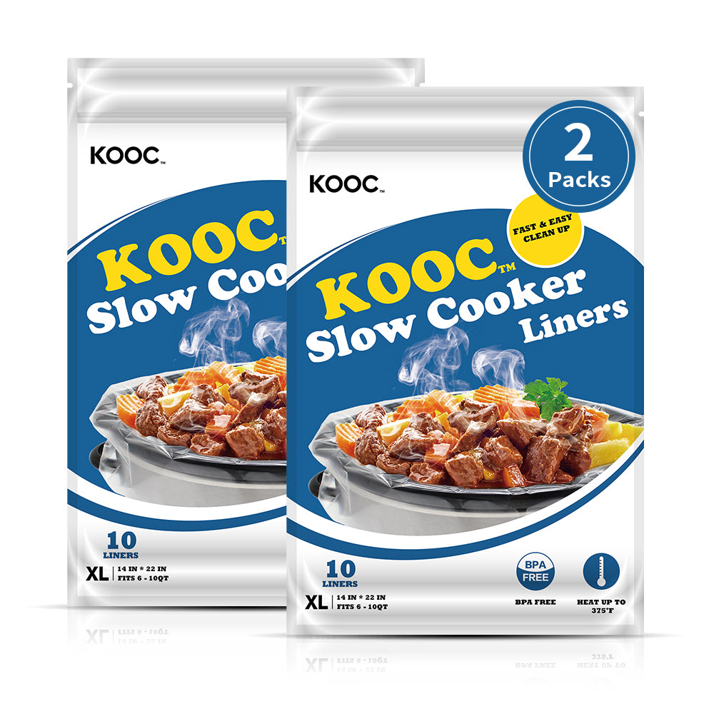 KOOC - Premium Disposable Slow Cooker Liners, XL Size Fit 6 to 10 Quar –  KOOC Official